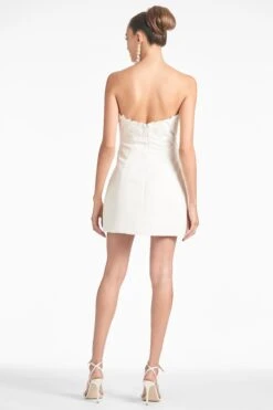 Alanna Dress - Ivory -SACHIN & BABI Shop ALANNADRESS IVORY BACK