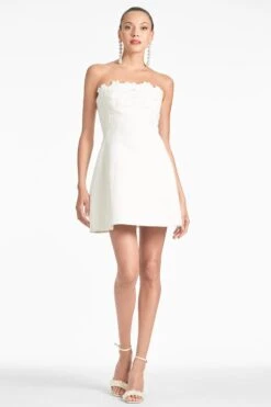 Alanna Dress - Ivory -SACHIN & BABI Shop ALANNADRESS IVORY FRONT4