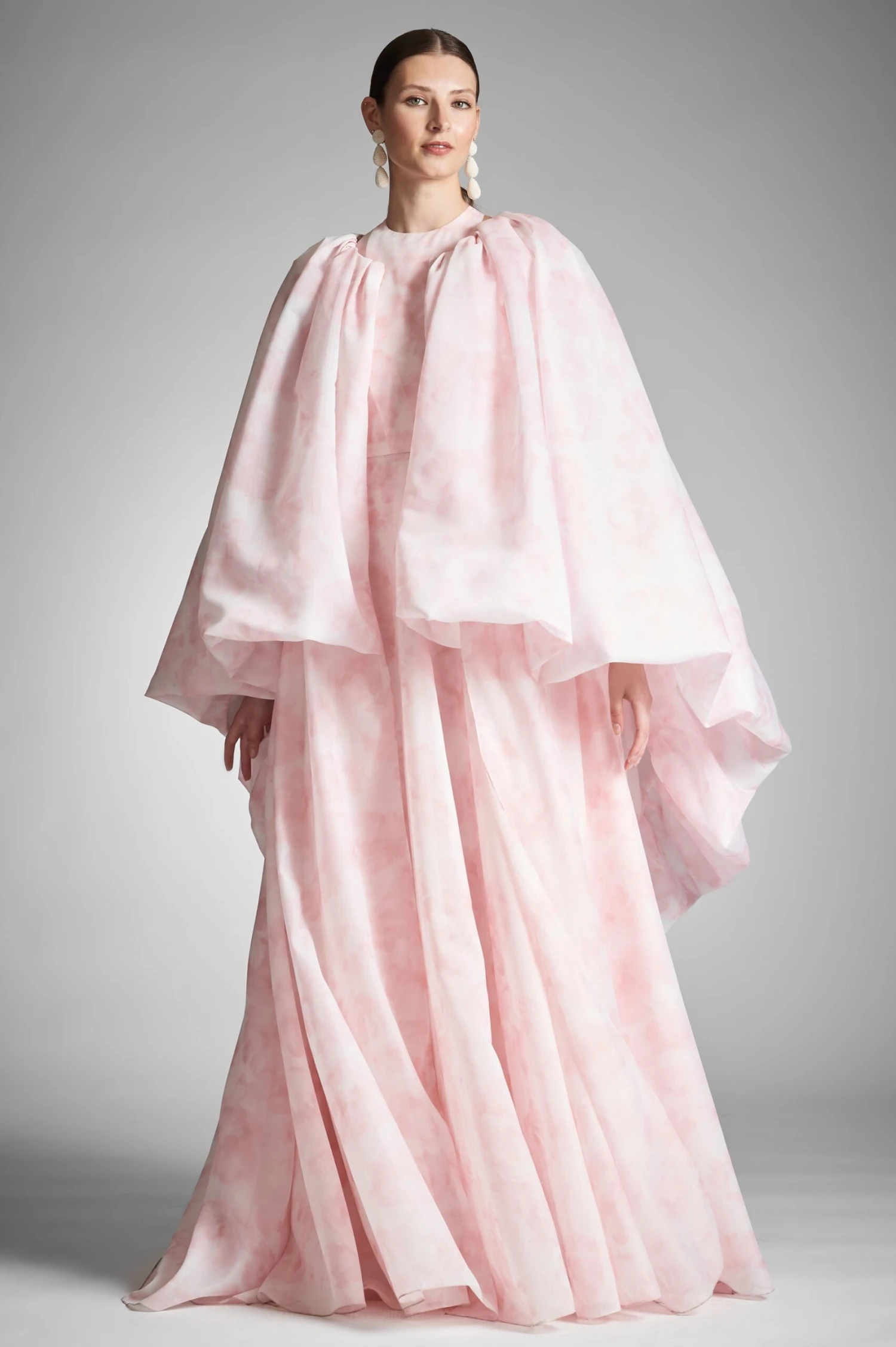 Aura Coat - Pale Pink Floral 4 Aura Coat - Pale Pink Floral - Image 2