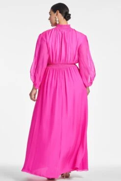 Beatrix Gown - Fuchsia -SACHIN & BABI Shop BEATRIXGOWN FUCHSIA BACK