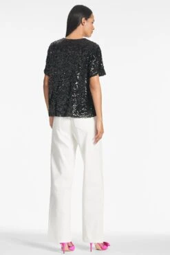 Bette Top - Black -SACHIN & BABI Shop BETTETOP BLACK BACK2