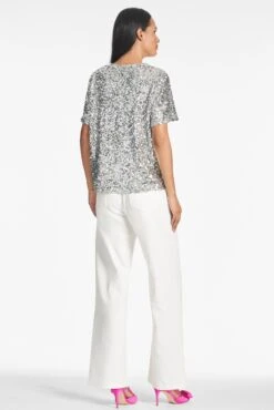 Bette Top - Silver -SACHIN & BABI Shop BETTETOP SILVER BACK