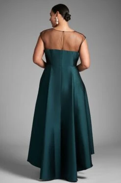 Blakely Gown - Forest Green -SACHIN & BABI Shop BLAKELYGOWN FORESTGREEN BACK