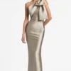 BONNIE GOWN - PEWTER 1 BONNIE GOWN - PEWTER -SACHIN & BABI Shop BONNIEGOWN PEWTER FRONT 3