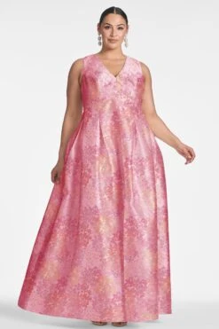 Brooke Gown - Light Sunset Hydrangea -SACHIN & BABI Shop BROOKEGOWN LIGHTSUNSET FRONT2 b21fd541 c985 423e ab9d 881ce3518236