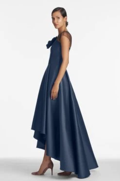 Blakely Gown - Navy -SACHIN & BABI Shop BlakelyGown Navy Side
