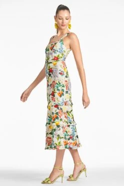 Caterina Dress - Giorno Giardino 10 Caterina Dress - Giorno Giardino -SACHIN & BABI Shop CATERINADRESS OROGIARDINO SIDE