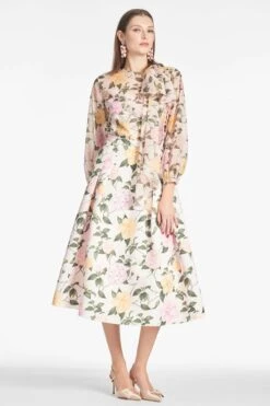 Lydia Skirt - Pink Lemonade Bouquet -SACHIN & BABI Shop CHARLOTTETOP LYDIASKIRT PINKLEMONADEBOUQUET FRONT3 3250f1a5 47bf 46aa bfd2 219a65bec3a5