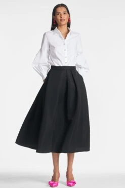 Elizabeth Top - White -SACHIN & BABI Shop ELIZABETHTOP LEIGHTONSKIRT WHITE FRONT