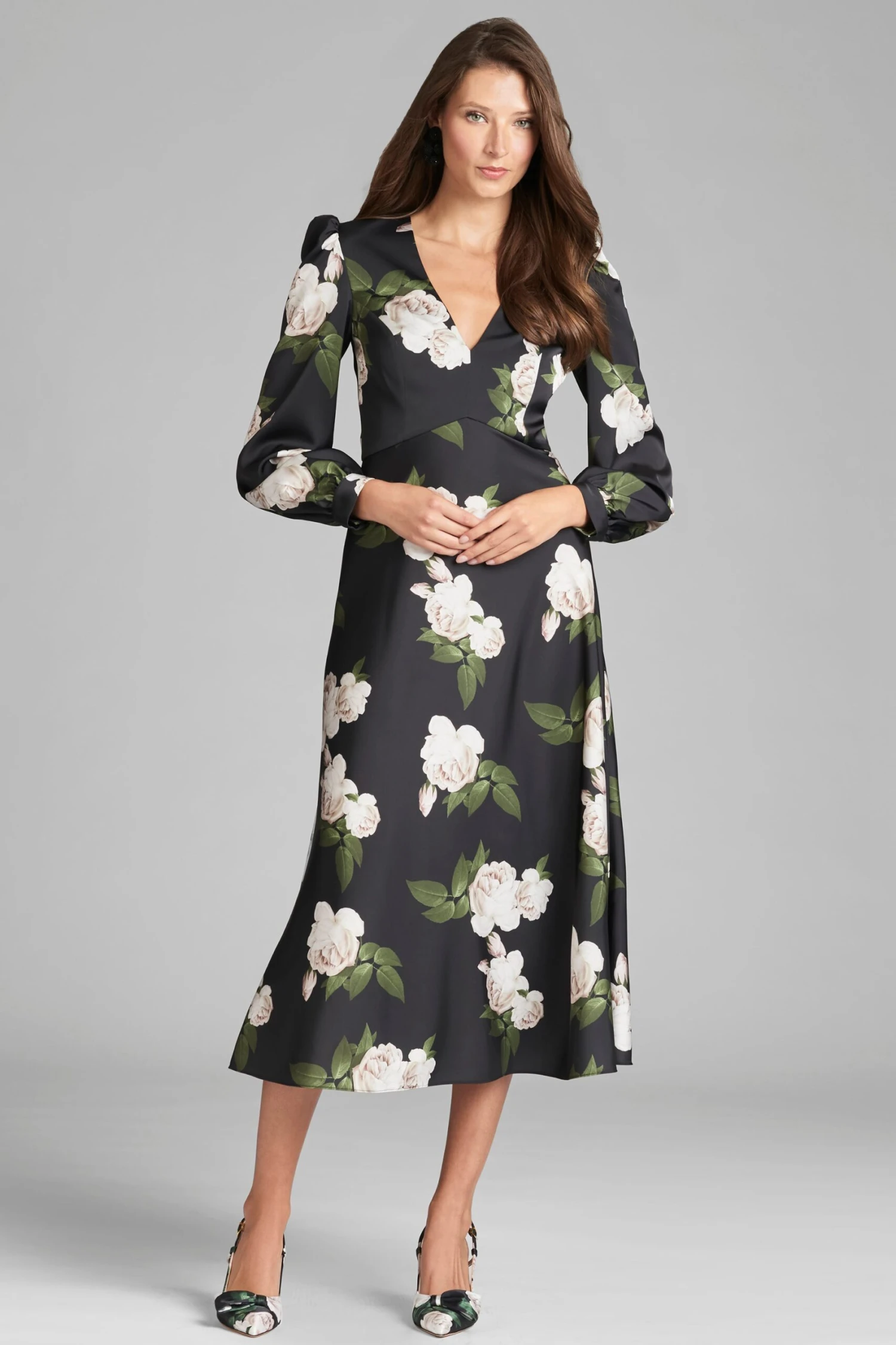 Lola Dress - Obsidian Blooms - Final Sale 3 Lola Dress - Obsidian Blooms - Final Sale