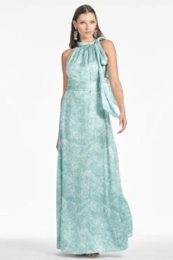 Kayla Gown - Sage Painted Floral -SACHIN & BABI Shop F241D49 329 2