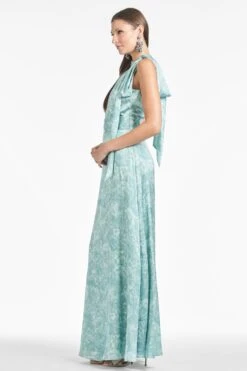Kayla Gown - Sage Painted Floral -SACHIN & BABI Shop F241D49 329 3