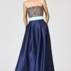 COLETTE GOWN - SILVER/NIGHT SKY -SACHIN & BABI Shop F251G26 415