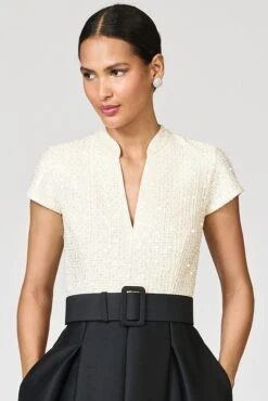 ARDEN GOWN - MOONLIGHT/BLACK -SACHIN & BABI Shop F251G35 104 7