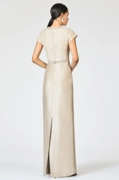 ISLA GOWN - DUNE/PEWTER -SACHIN & BABI Shop F251G47 252 5