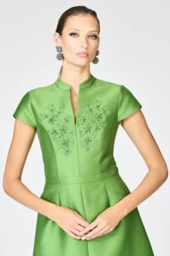 EMBELLISHED MARNI GOWN - TSAVORITE -SACHIN & BABI Shop F251G62 311 5