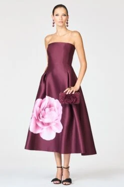 SHAY DRESS - BORDEAUX ESPERANCE -SACHIN & BABI Shop F252D07 603