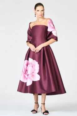 SHAY DRESS - BORDEAUX ESPERANCE -SACHIN & BABI Shop F252J04 603