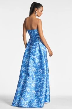 Giovanna Gown - Mediterranean Blooms -SACHIN & BABI Shop GIOVANNAGOWN MEDITERRANEANBLOOM BACK