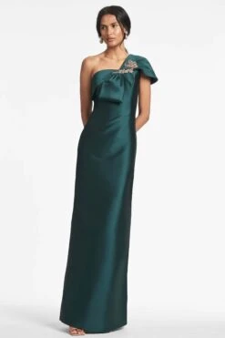 Ines Gown - Forest Green -SACHIN & BABI Shop INESGOWN FORESTGREEN FRONT2 7fc6819d 1a59 4a3f b2dc 1bf1368567aa