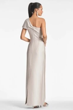 Ines Gown - Frosty Pewter 9 Ines Gown - Frosty Pewter -SACHIN & BABI Shop INESGOWN FROSTYPEWTER BACK
