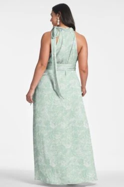 Kayla Gown - Sage Painted Floral -SACHIN & BABI Shop KAYLAGOWN SAGEPAINTEDFLORAL BACK6 04e5f73a 8a10 4b1d 9d47 70f495e016e4