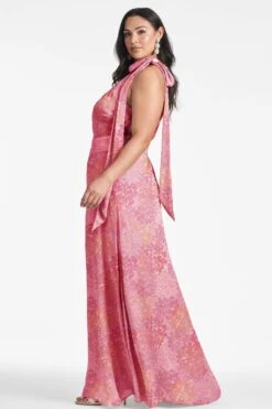 Kayla Gown - Pastel Sunset Hydrangea -SACHIN & BABI Shop KAYLAGOWN SUNSETHYDRANGEA SIDE6 ea358dbb 2004 4ceb b027 fd7f17da851a