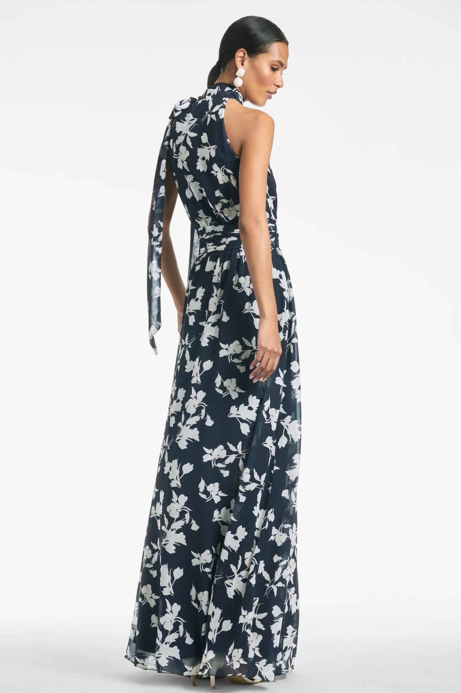 Kayla Gown - Navy Venetia Petal 5 Kayla Gown - Navy Venetia Petal - Image 3