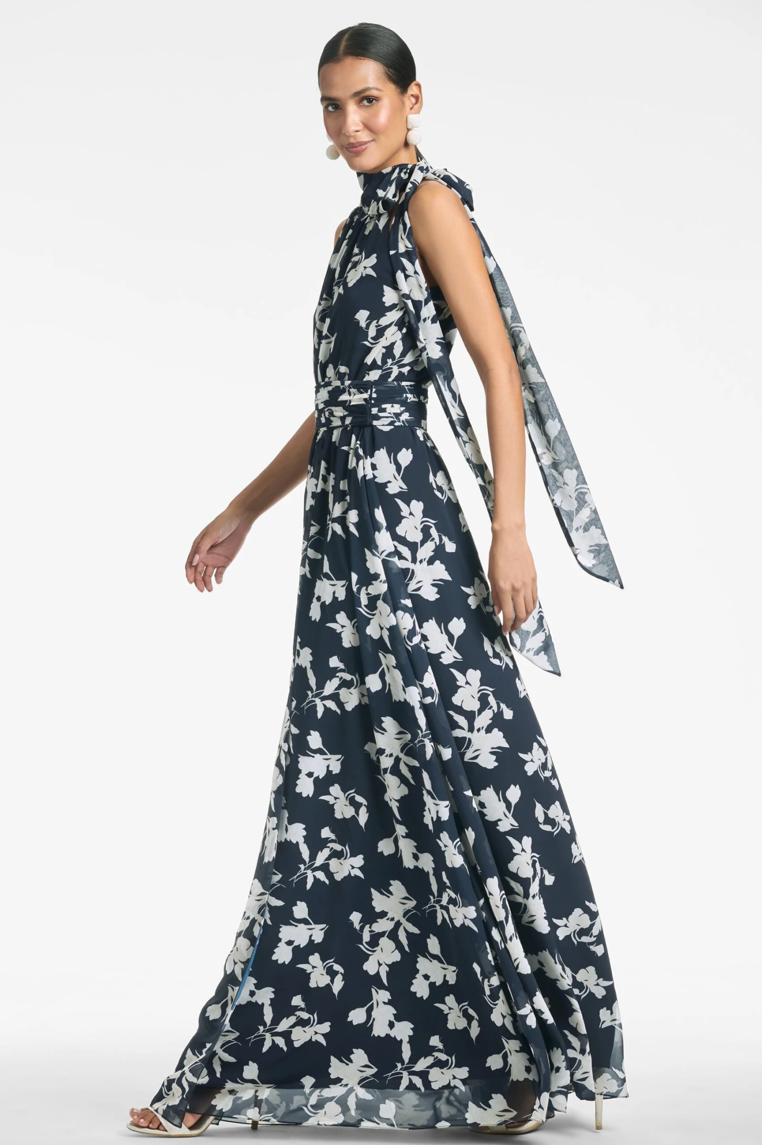 Kayla Gown - Navy Venetia Petal 4 Kayla Gown - Navy Venetia Petal - Image 2