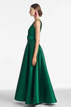Kruse Gown - Emerald 8 Kruse Gown - Emerald -SACHIN & BABI Shop Kruse Gown Emerald Side 1