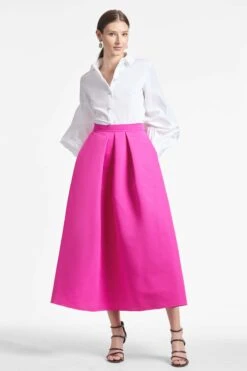Leighton Skirt - Cerise -SACHIN & BABI Shop LEIGHTONSKIRT CERISE FRONT2