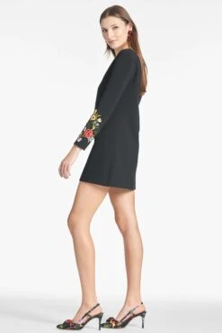 Lenox Obi-Bow Slingback - Noir Wildflower -SACHIN & BABI Shop LILLYDRESS NOIRBOUQUET SIDE