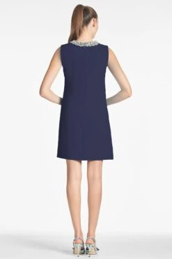 LIZ DRESS - DARK MIDNIGHT 11 LIZ DRESS - DARK MIDNIGHT -SACHIN & BABI Shop LIZDRESS MIDNIGHT BACK