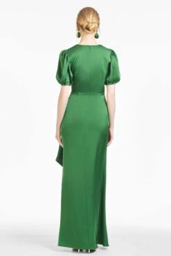 Mila Gown - Emerald -SACHIN & BABI Shop R221G10 310 MILAGOWN EMERALD BACK