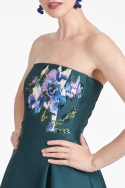 Shay Dress - Forest Green Placement Ikat -SACHIN & BABI Shop R251D04 300 5