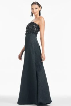 Lillian Gown - Black -SACHIN & BABI Shop R251G08 001 5