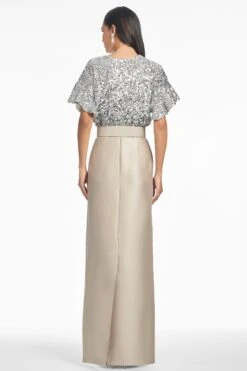 Marlene Gown - Silver/Pewter -SACHIN & BABI Shop R251G10 250 4