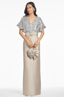 Marlene Gown - Silver/Pewter -SACHIN & BABI Shop R251G10 250 2f73c0b8 4720 4a09 bfee 6b0856884206