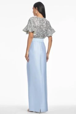 Marlene Gown - Silver/Glacial Blue -SACHIN & BABI Shop R251G10 454 3