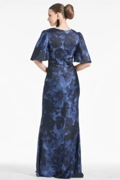 Mae Gown - Deep Ocean Bouquet -SACHIN & BABI Shop R251G25 405 4