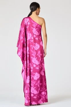 EMBELLISHED DEMI GOWN - RHODOLITE ROSES -SACHIN & BABI Shop R261G02 676 4