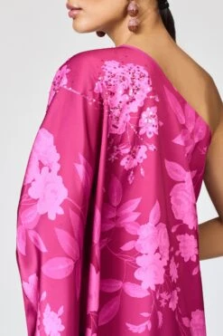 EMBELLISHED DEMI GOWN - RHODOLITE ROSES -SACHIN & BABI Shop R261G02 676 5