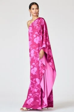 EMBELLISHED DEMI GOWN - RHODOLITE ROSES -SACHIN & BABI Shop R261G02 676 7