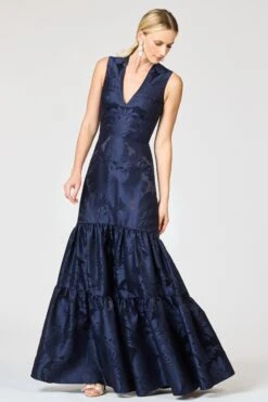 CELLA GOWN - DEEP OCEAN -SACHIN & BABI Shop R261G04 411 7