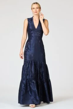 CELLA GOWN - DEEP OCEAN -SACHIN & BABI Shop R261G04 411 8