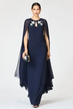 EMBELLISHED COLLEEN GOWN - MIDNIGHT