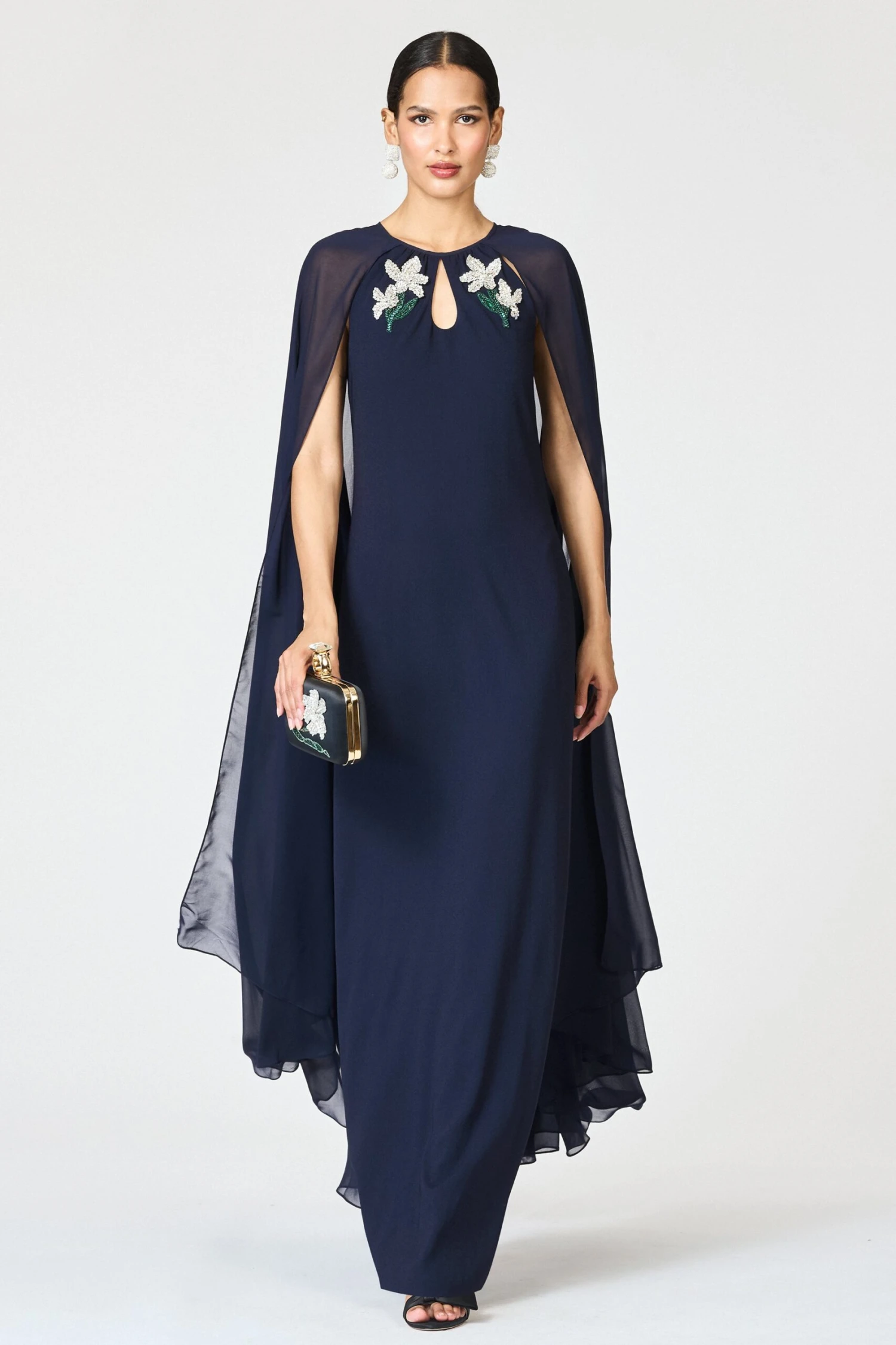 EMBELLISHED COLLEEN GOWN - MIDNIGHT 3 EMBELLISHED COLLEEN GOWN - MIDNIGHT