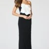 MARIST GOWN - IVORY BLACK -SACHIN & BABI Shop R261G12 001 2