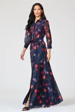 EMBELLISHED ADDISON GOWN - MIDNIGHT JARDIN -SACHIN & BABI Shop R262G17 418 4
