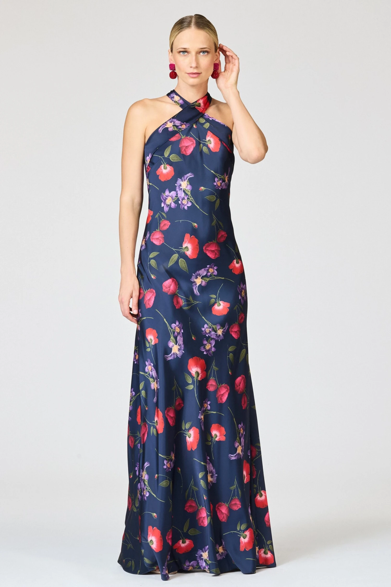 LAURANT GOWN - MIDNIGHT JARDIN 3 LAURANT GOWN - MIDNIGHT JARDIN